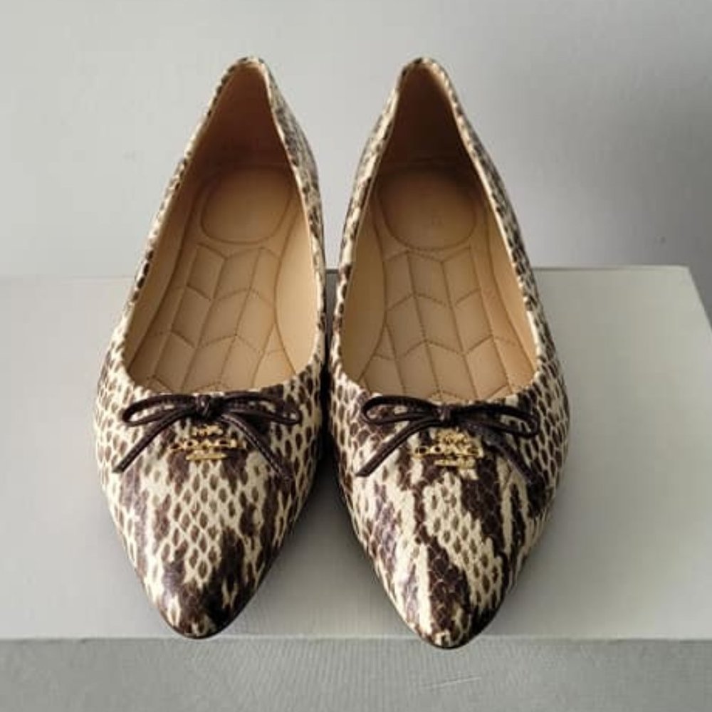 $89 NWT (9.5) Coach Point Flat - Picture 8 of 8